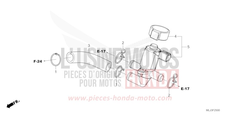 AIR INJECTION VALVE for Gold Wing GRAPHITE BLACK (NHB01) from 2023